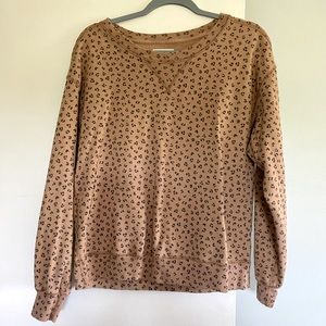 Abercrombie and Fitch leopard print sweatshirt